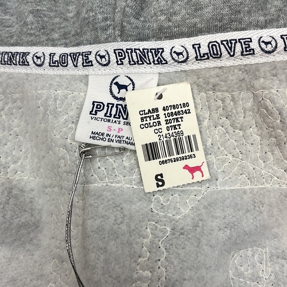 Victoria Secret PINK 2013 Fashion Show Silver Sequin Crop Hoodie Jacket Size S - Picture 11 of 12